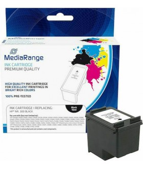 MediaRange Συμβατό Μελάνι Εκτυπωτή InkJet HP 300 200 Σελίδων 15ml Μαύρο (MRHP300BK)
