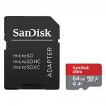 Sandisk Ultra microSDHC 64GB Class 10 A1 With Adapter Mobile (SDSQUA4-064G-GN6MA) (SANSDSQUA4-064G-GN6MA)