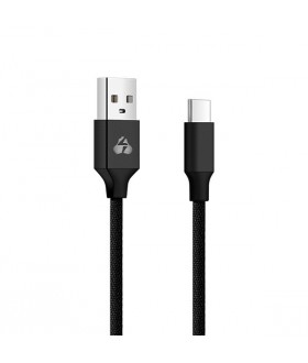 POWERTECH Καλώδιο USB σε Type-C eco small PTR-0051 copper, 1m, μαύρο