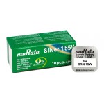 MURATA μπαταρία Silver Oxide για ρολόγια SR621SW, 1.55V, No 364, 10τμχ