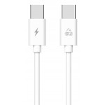 POWERTECH Καλώδιο USB Type-C PTR-0093, 48W 3A, 1m, λευκό