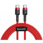 BASEUS καλώδιο USB Type-C CATKLF-H09, 3A 60W, PD2.0, 2m, κόκκινο