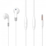 CELEBRAT earphones με μικρόφωνο G8, 3.5mm, 1.2m, λευκά
