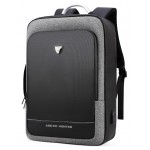 ARCTIC HUNTER τσάντα πλάτης B00227-DG με θήκη laptop 17", σκουρο γκρι