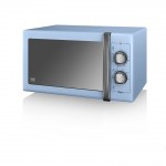 Swan 900W Manual Microwave - Μπλε