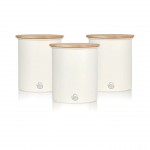 Swan Set of 3 Canisters - Άσπρο