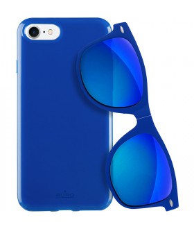 Puro Θήκη + Γυαλιά Ηλίου για iPhone 7/8 - Μπλε