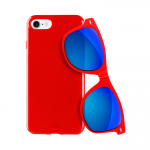 Puro Θήκη + Γυαλιά Ηλίου για iPhone 7/8 - Κόκκινο