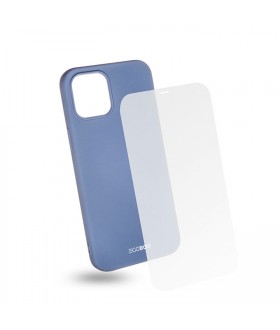 EGOBOO  Tempered Glass + Case Rubber TPU Grey (iPhone 12 Pro Max)