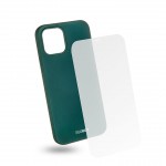 EGOBOO  Tempered Glass + Case Rubber TPU Ruby Green (iPhone 12 Pro Max)