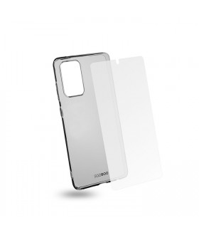 EGOBOO  Tempered Glass + Case TPU Transparent (Samsung A72)
