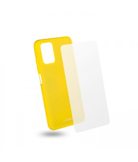 EGOBOO  Tempered Glass + Case Rubber TPU Lime (Xiaomi Redmi Note 10)