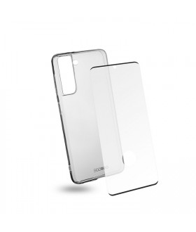 EGOBOO  Tempered Glass + Case TPU Transparent (Samsung S21)