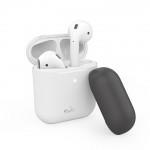 Puro Silicon Case for AirPods with additional cap - Άσπρο