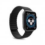 Puro Silicon Band 'ICON LINK' with magnets for Apple Watch 38- 40mm size S/M - Black