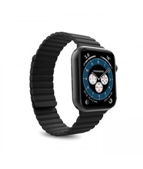 Puro Silicon Band 'ICON LINK' with magnets for Apple Watch 38- 40mm size S/M - Black