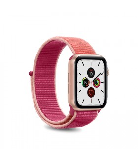 Puro nylon wristband for Apple Watch 38-40mm - "Sunset Pink" Coral-Pink