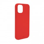 PURO  Cover Silicon with microfiber inside για iPhone 13 6.1" - Κόκκινο