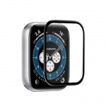 Puro 'Full Edge' Tempered Glass Premium 'Full Glue' for Apple Watch serie 4-5-6-SE 40mm - Black