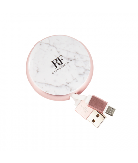 Richmond&Finch | Καλώδιο Φόρτισης και Μεταφοράς Δεδομένων Micro USB - White Marble