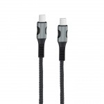 EGOBOO ChargeFlow Fabric Cable USB-C to USB-C - Black