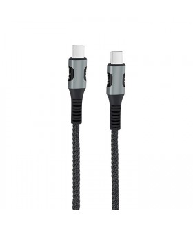 EGOBOO ChargeFlow Fabric Cable USB-C to USB-C - Black