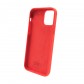 PURO  Cover Silicon with microfiber inside για iPhone 13 6.1" - Κόκκινο