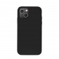 PURO Cover Silicon with microfiber inside για iPhone 13 Mini 5.4" - Μαύρο