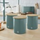 Swan Nordic Set of 3 Canisters - Πράσινο