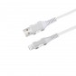EGOBOO ChargeFlow Fabric Cable USB-A to Lightning - White