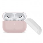 Puro Silicon Case For AirPods Pro With Additional Cap - Ροζ