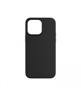 PURO  Cover Silicon with microfiber inside για iPhone 14 Pro 6.1''- Μαύρο