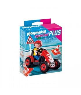 Playmobil Αγόρι Με Αγων/ικό Go-Kart