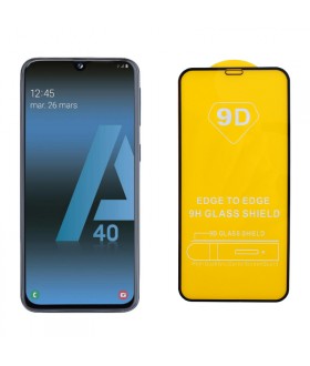 IDOL 1991 Full Cover Tempered Glass (Samsung A40) Black