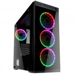 Kolink Horizon RGB Midi-Tower, Tempered Glass PC Case - black